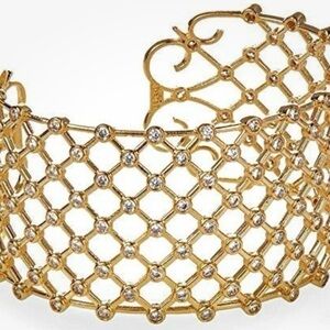 0067) nOir Replay Bracelet Cuff, 18K GP